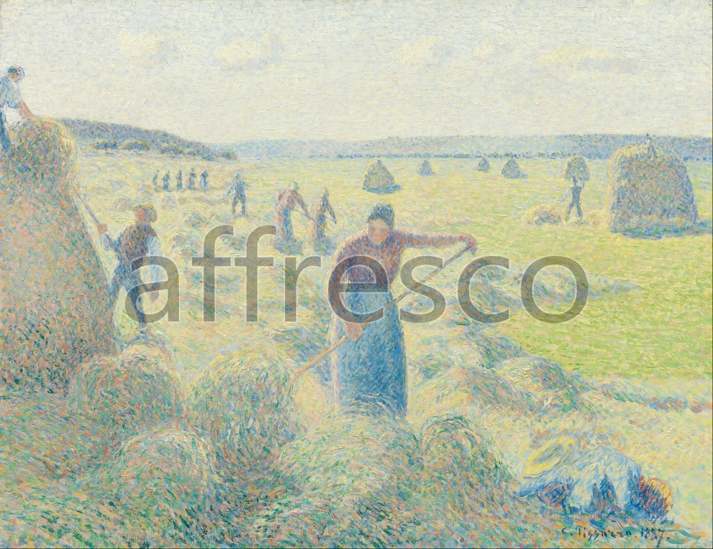 Impressionists & Post-Impressionists | Camille Pissarro La Recolte des Foins Eragny | Affresco Factory