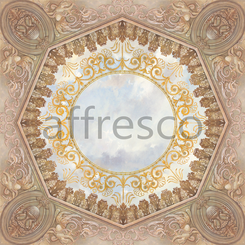 9146 |  Ceilings  | Geometrical ornament with sky | Affresco Factory