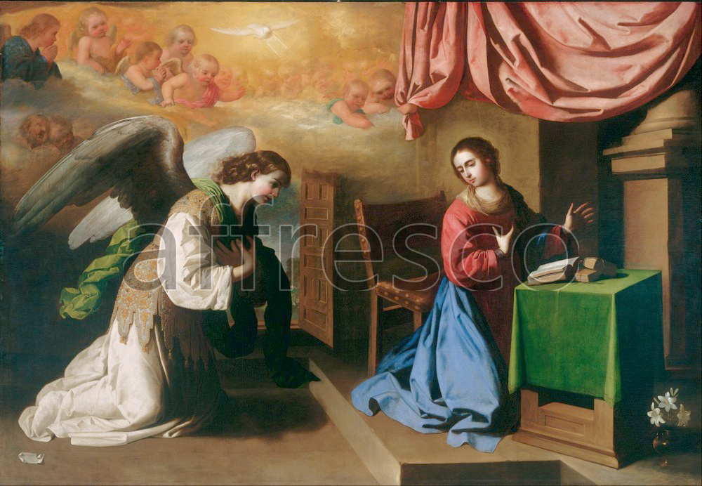 Biblical themes | Francisco de Zurbaran The Annunciation | Affresco Factory