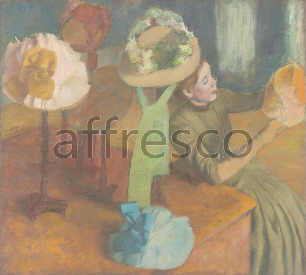 Impressionists & Post-Impressionists | Edgar Degas The Millinery Shop | Affresco Factory