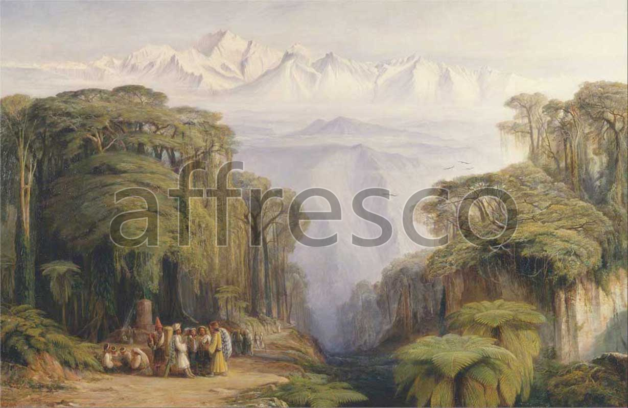 Classic landscapes | Edward Lear Kangchenjunga from Darjeeling | Affresco Factory