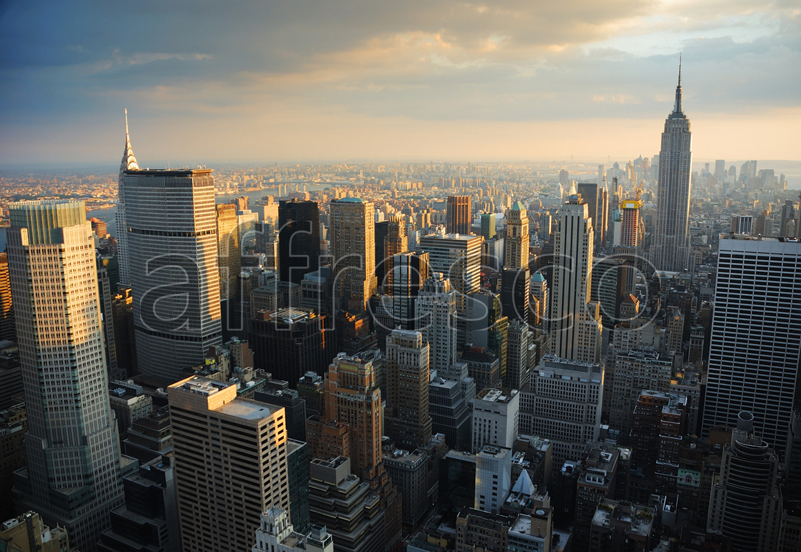 ID10067 | Pictures of Cities  | Sunrise skyscrappers | Affresco Factory
