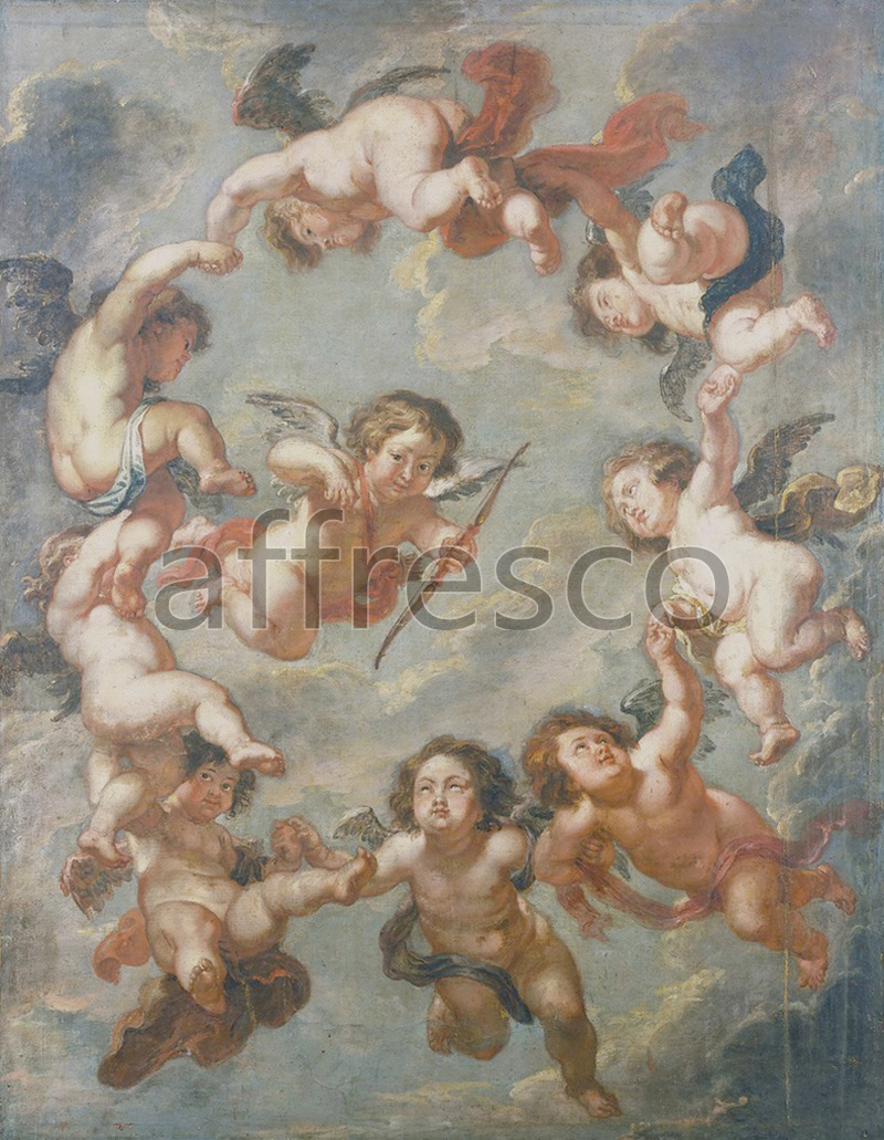 Classical antiquity themes | Rubens Sir Peter Paul  Putti a ceiling decoration | Affresco Factory