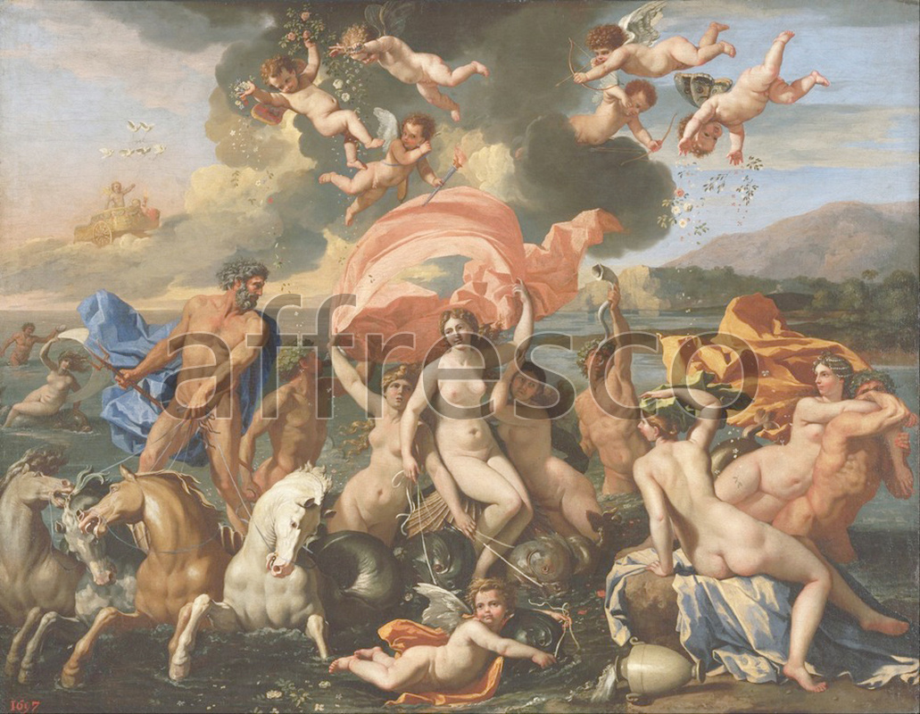 Classical antiquity themes | Nicolas Poussin French The Birth of Venus | Affresco Factory