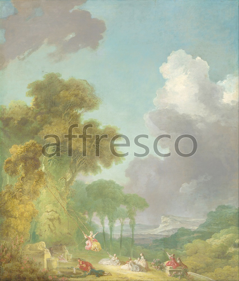 Classic landscapes | Jean Honore Fragonard The Swing | Affresco Factory