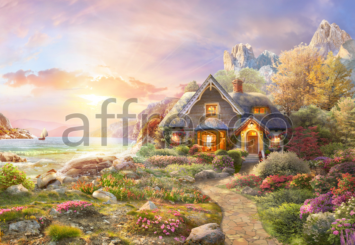 6569 | The best landscapes | Fairy house near a gulf | Affresco Factory
