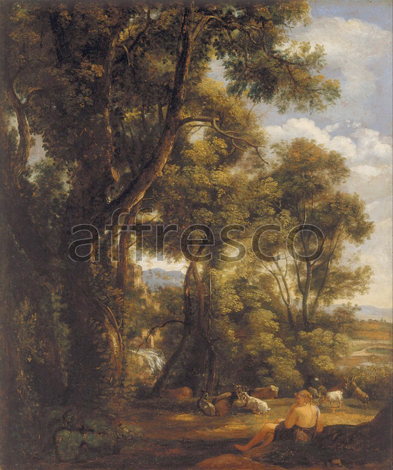 Classic landscapes | John Constable Landscape with goatherd and goats | Affresco Factory