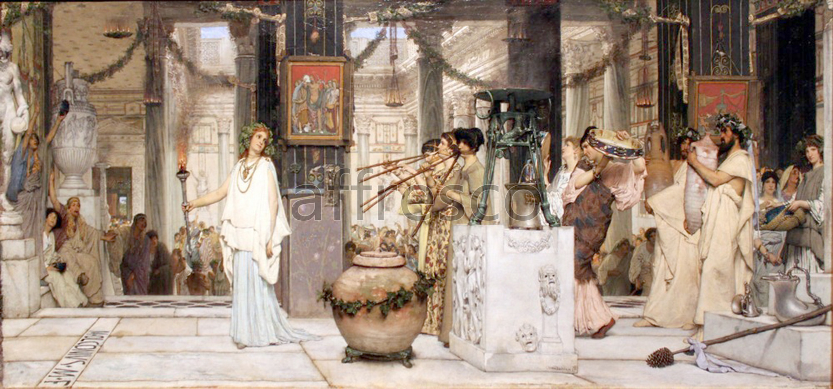 Classical antiquity themes | Alma Tadema Das Fest der Weinlese anagoria | Affresco Factory