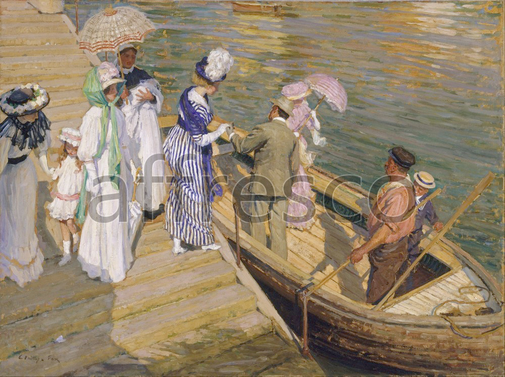 Impressionists & Post-Impressionists | E Phillips Fox The ferry | Affresco Factory
