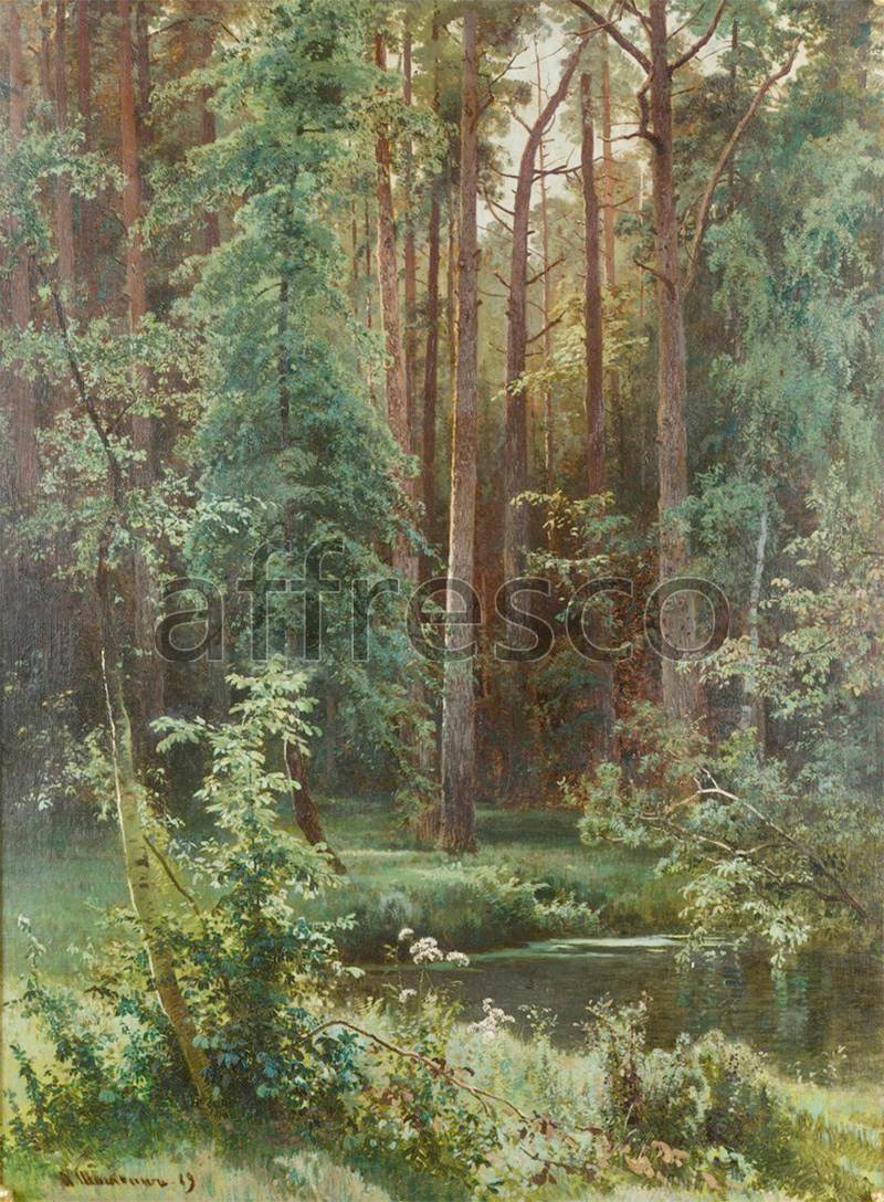 Classic landscapes | Ivan Ivanovich Shishkin Woodland | Affresco Factory