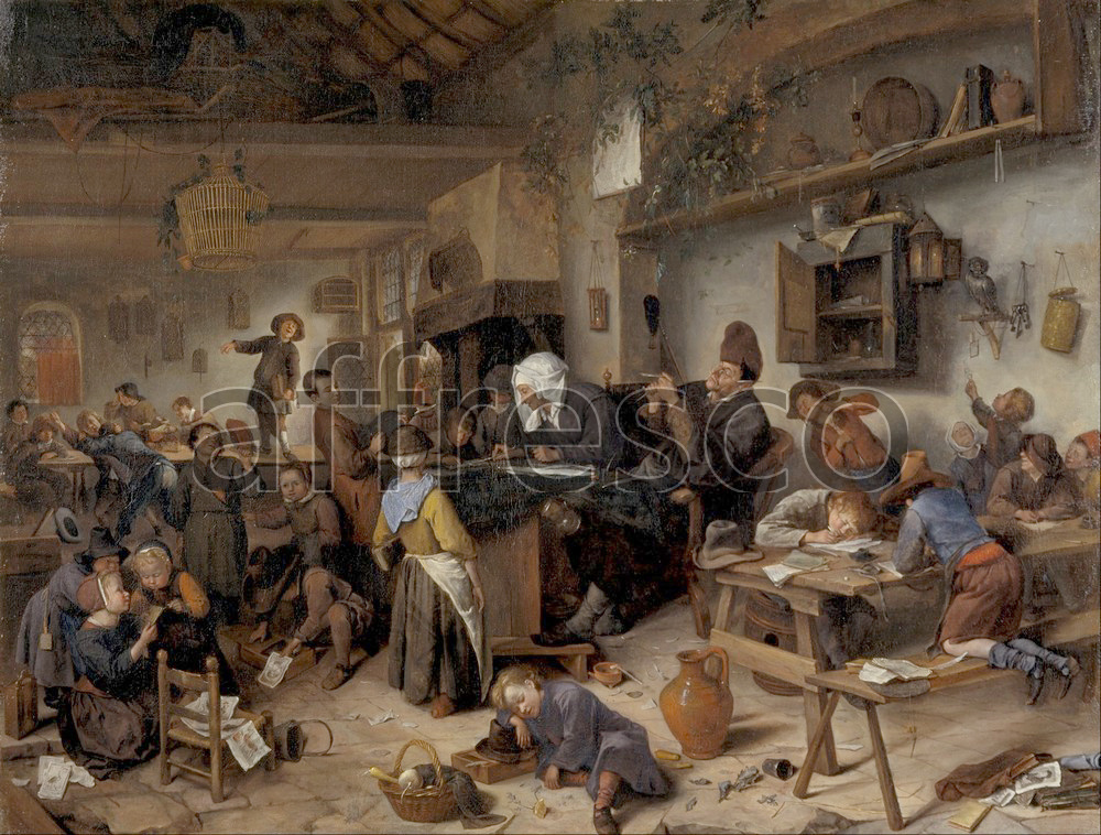 Scenic themes | Jan Steen A School for Boys and Girls | Affresco Factory