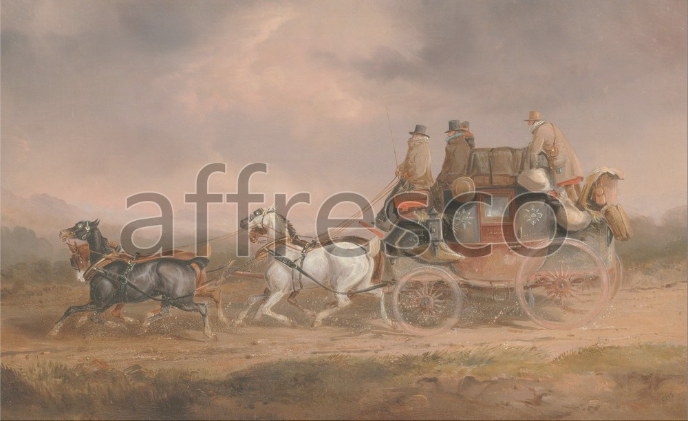 Paintings of animals | Charles Cooper Henderson Mail Coaches on the Road | Affresco Factory
