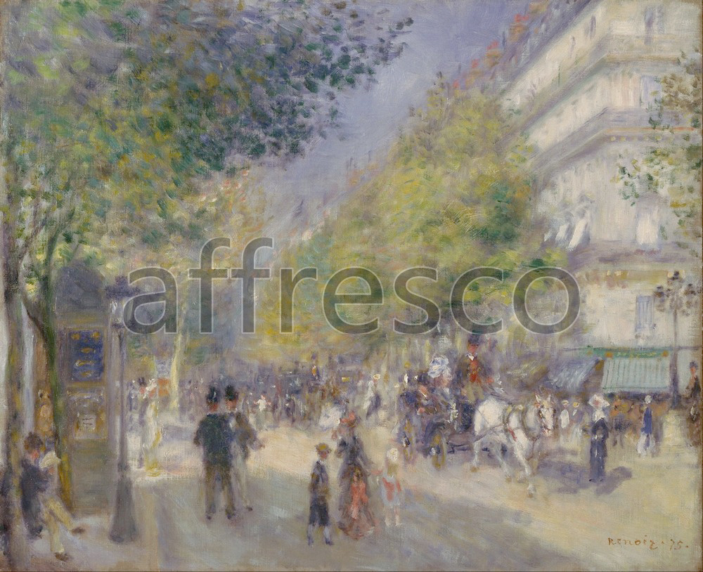 Impressionists & Post-Impressionists | Pierre Auguste Renoir The Grands Boulevards | Affresco Factory