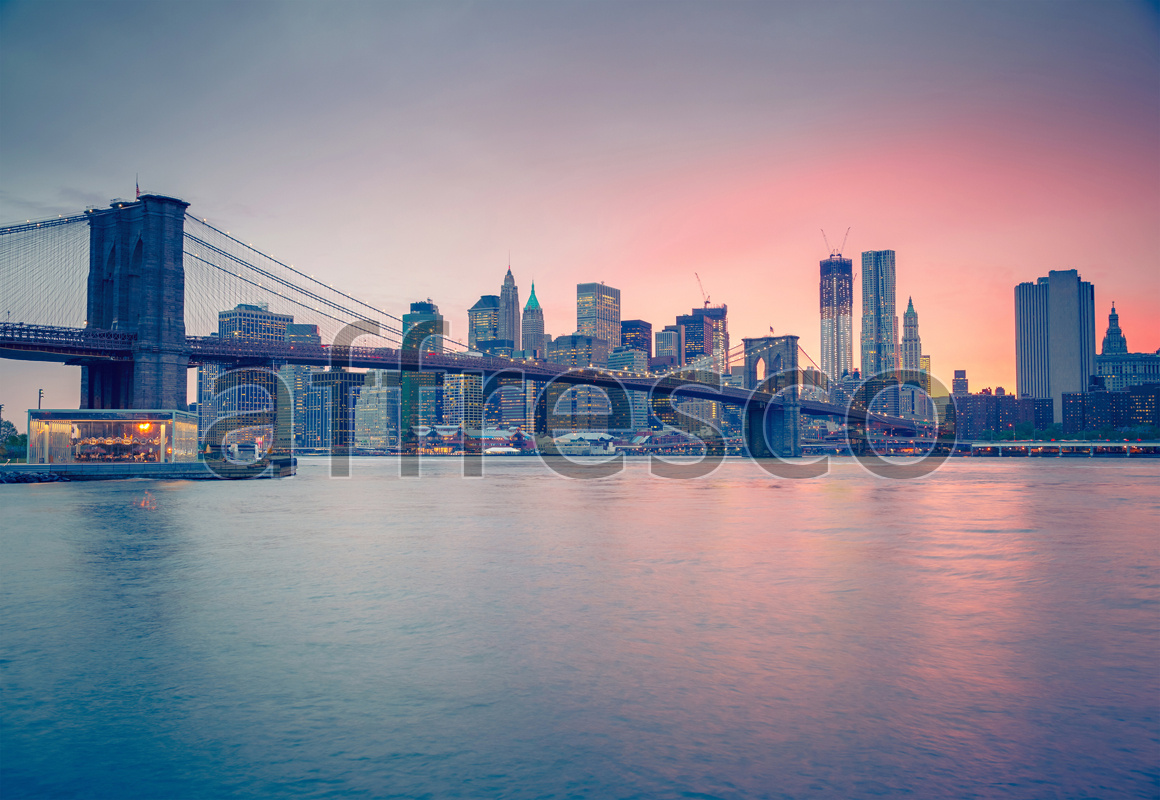 ID13382 | Pictures of Cities  | New-York sunset | Affresco Factory