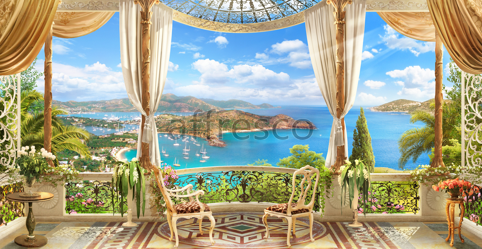 6335 | The best landscapes | Classic balcony | Affresco Factory