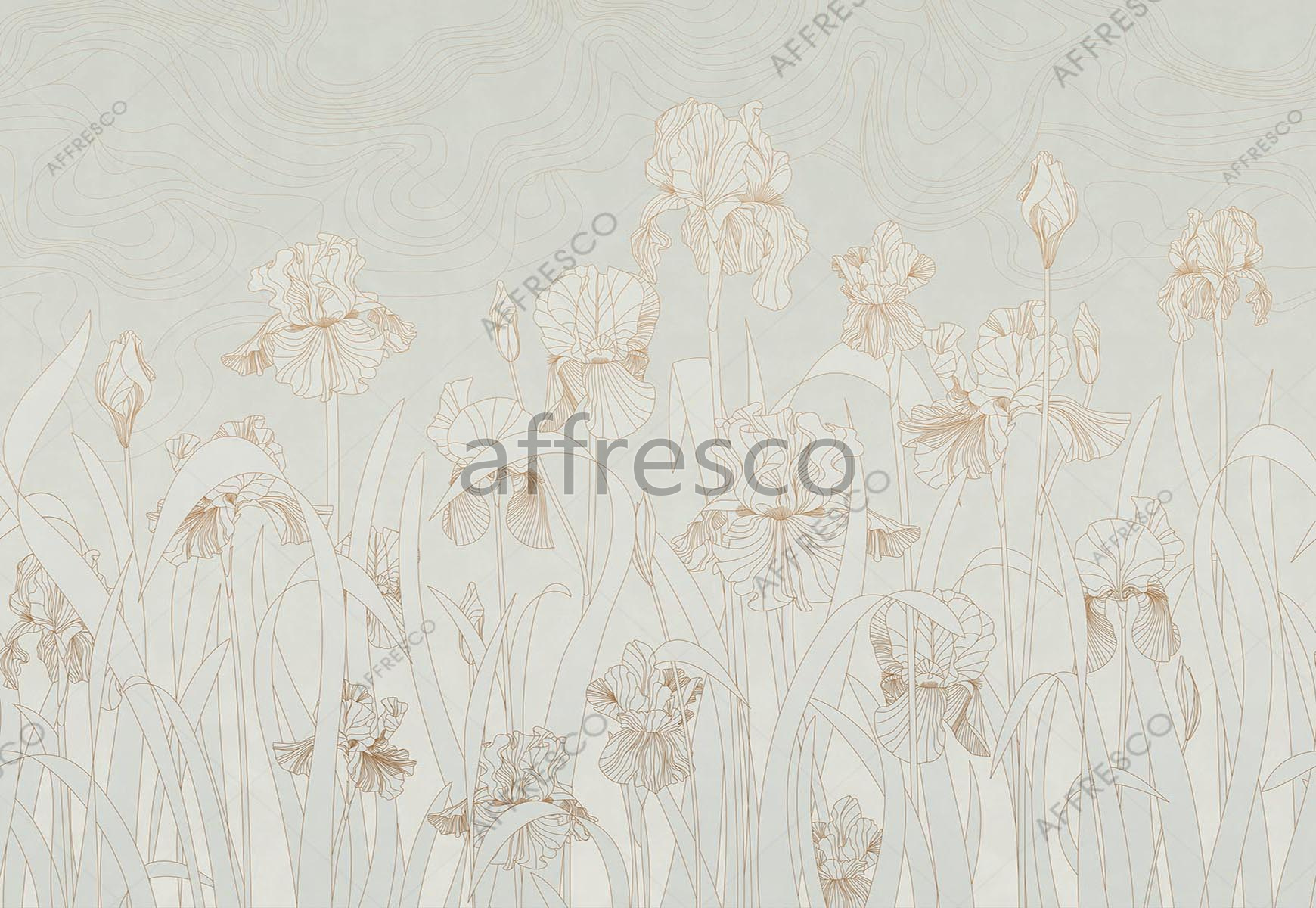 ID139177 | Flowers | graphic irises | Affresco Factory
