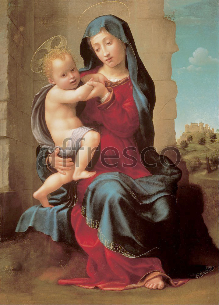 Biblical themes | Giuliano Bugiardini Virgin and child | Affresco Factory