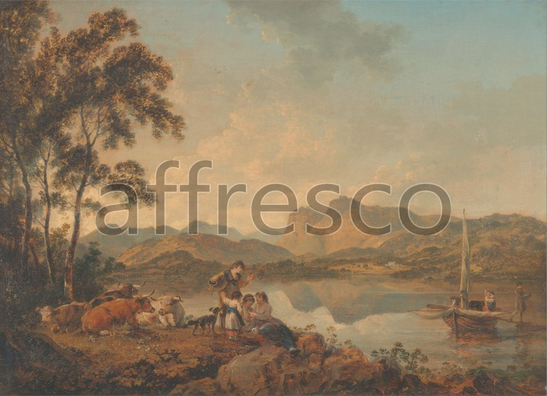 Classic landscapes | Julius Caesar Ibbetson Langdale Pikes from Lowood | Affresco Factory