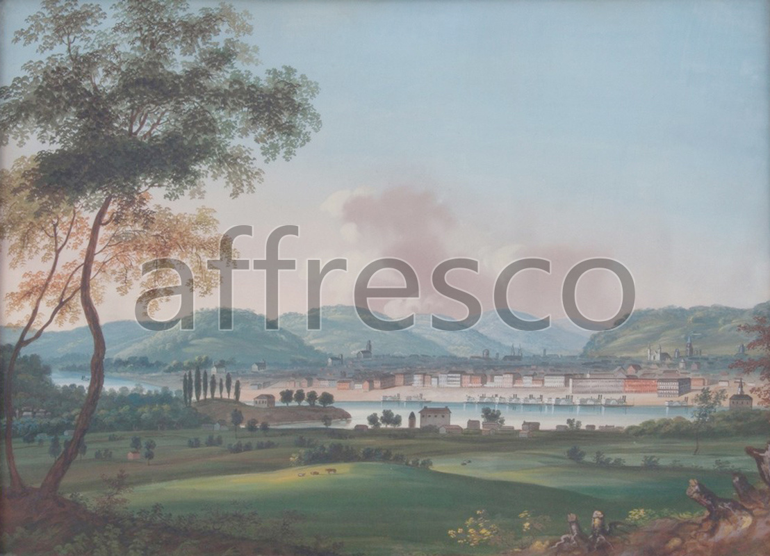 Classic landscapes | John Caspar Wild Cincinnati From Behind Newport Barracks | Affresco Factory