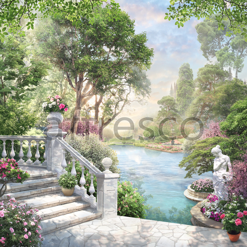 6533 | The best landscapes | Floral garden | Affresco Factory