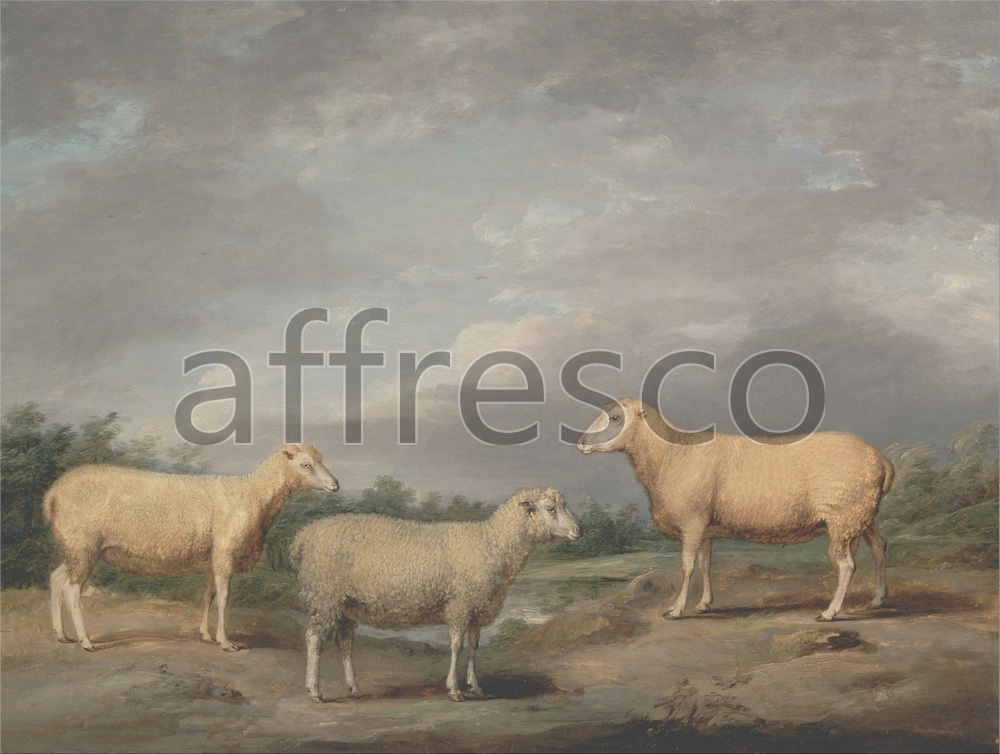 Paintings of animals | James Ward Ryelands Sheep the Kings Ram the Kings Ewe and Lord Somervilles Wether | Affresco Factory