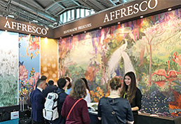 Affresco on the Heimtextil 2018 exhibition, Frankfurt, Germany  