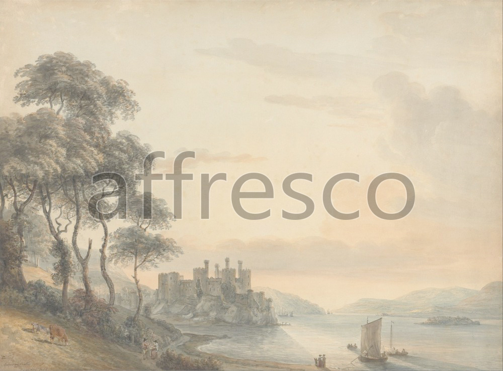 Classic landscapes | Paul Sandby Conway Castle | Affresco Factory