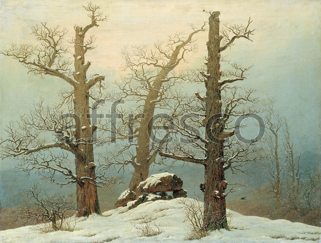 Classic landscapes | Caspar David Friedrich Cairn in Snow | Affresco Factory