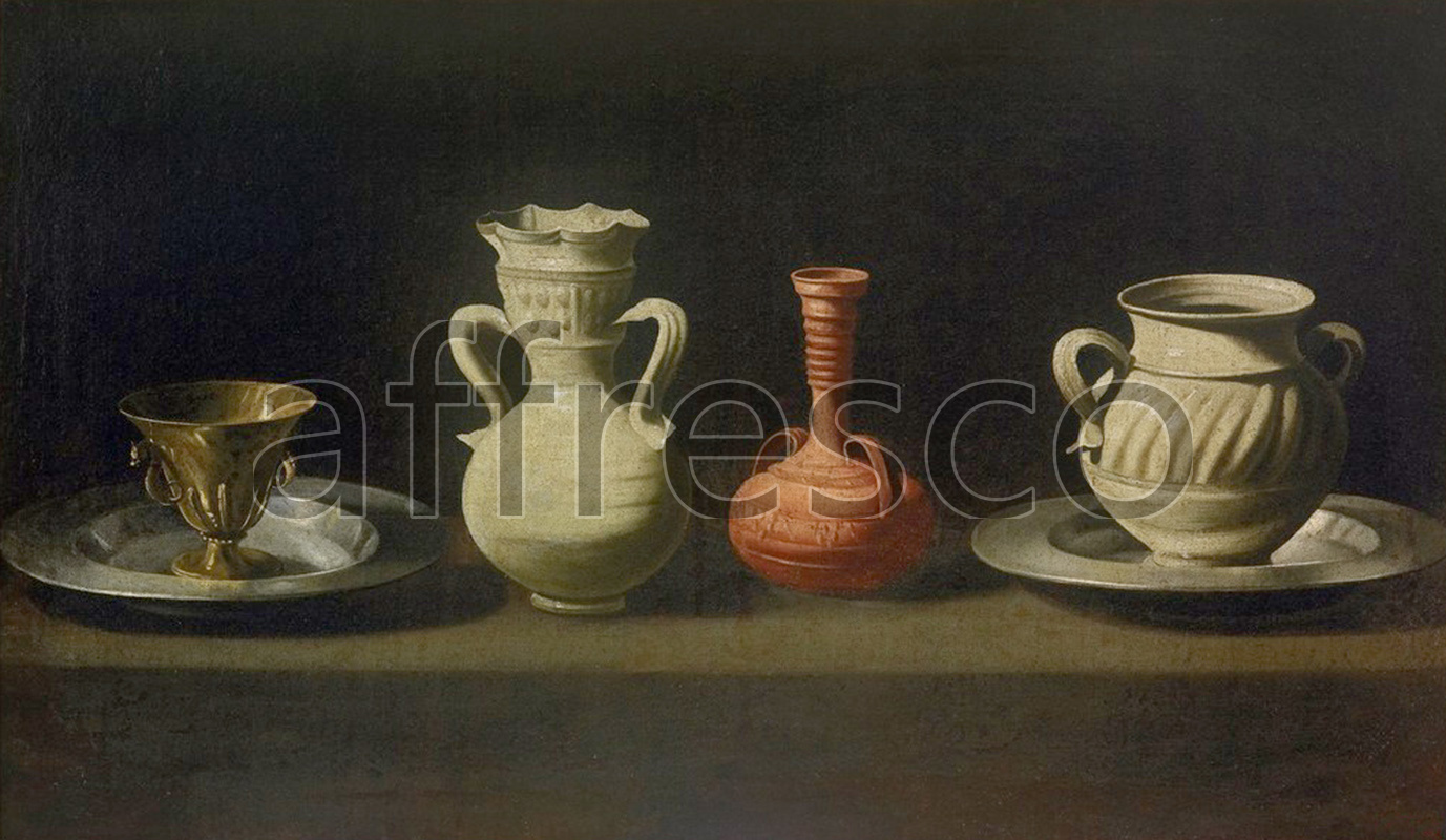 Still life | Francisco de Zurbaran Still Life with Four Vessels | Affresco Factory