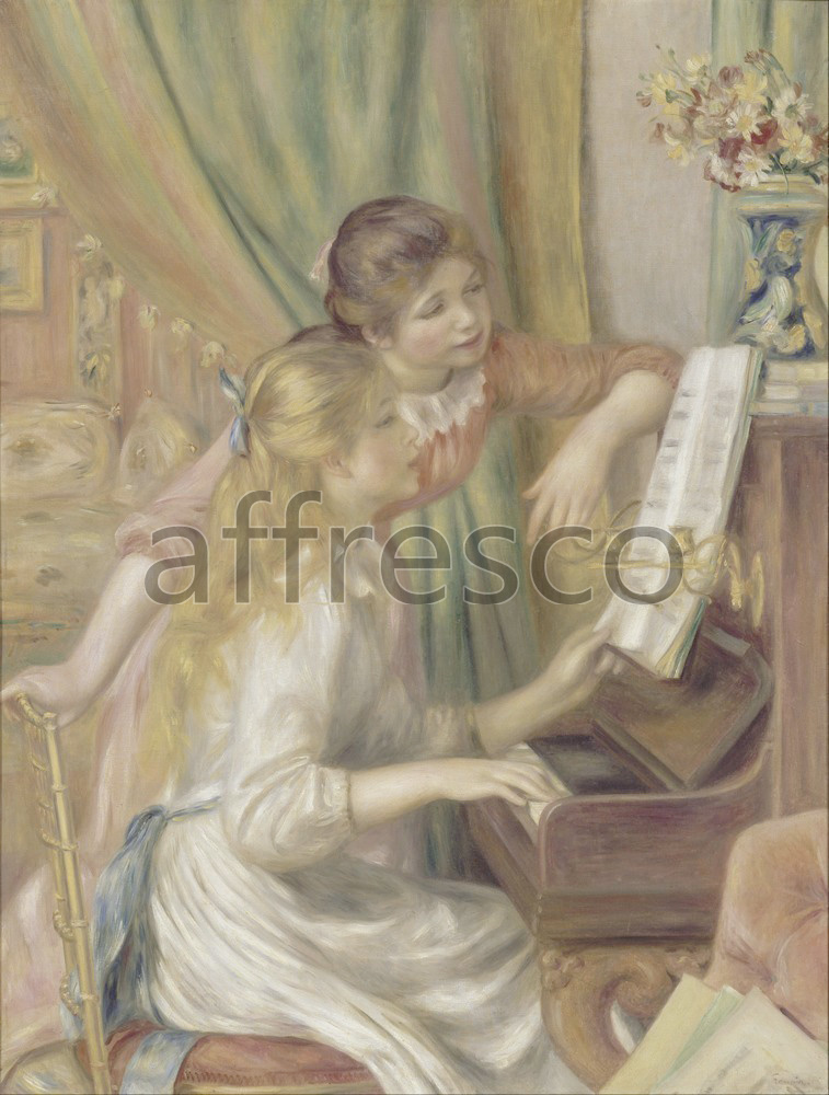 Impressionists & Post-Impressionists | Auguste Renoir Young Girls at the Piano | Affresco Factory
