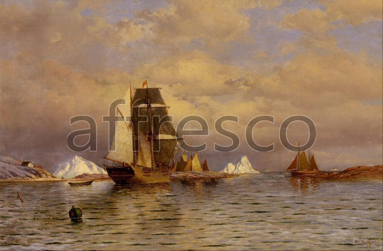 Marine art | William Bradford Looking out of Battle Harbor | Affresco Factory