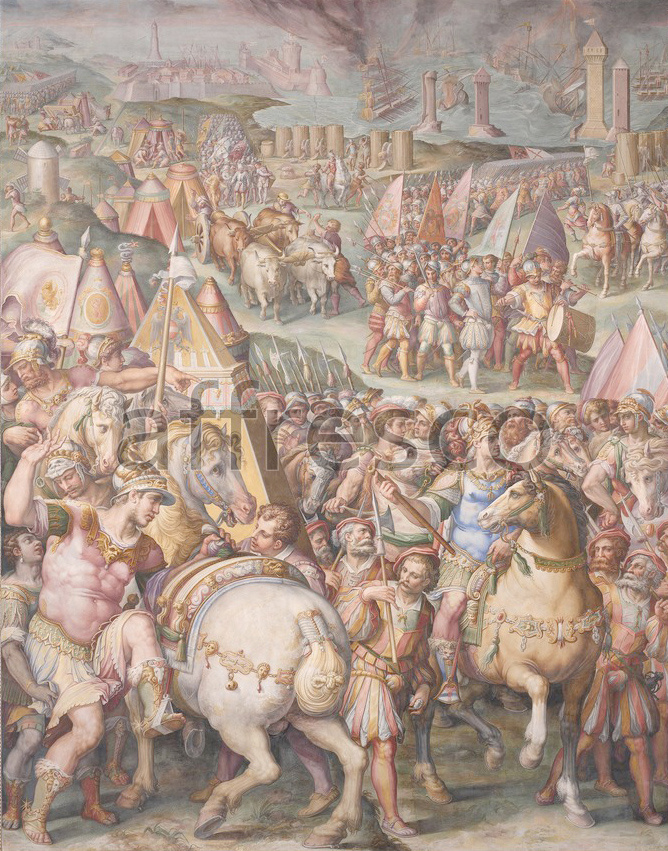 Scenic themes | Giorgio Vasari The emperor Massimiliano lifts the siege from Livorno | Affresco Factory