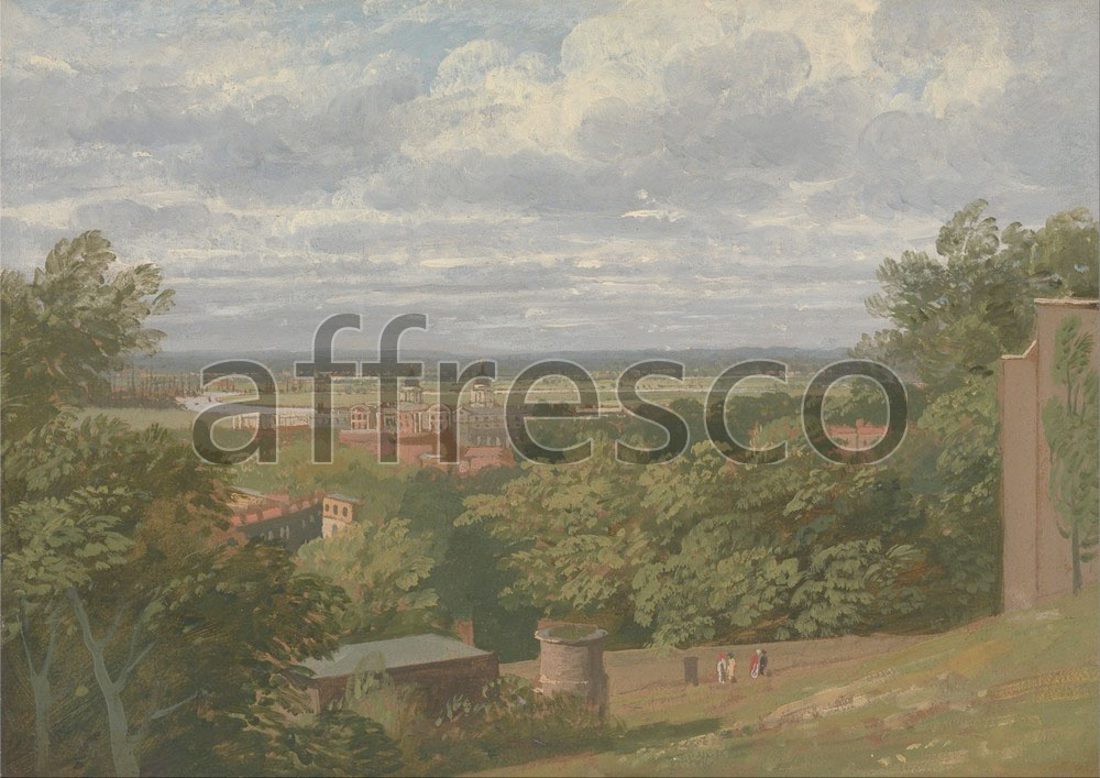 Classic landscapes | Thomas Hofland Greenwich Hospital from the Observatory with a Distant View of London | Affresco Factory