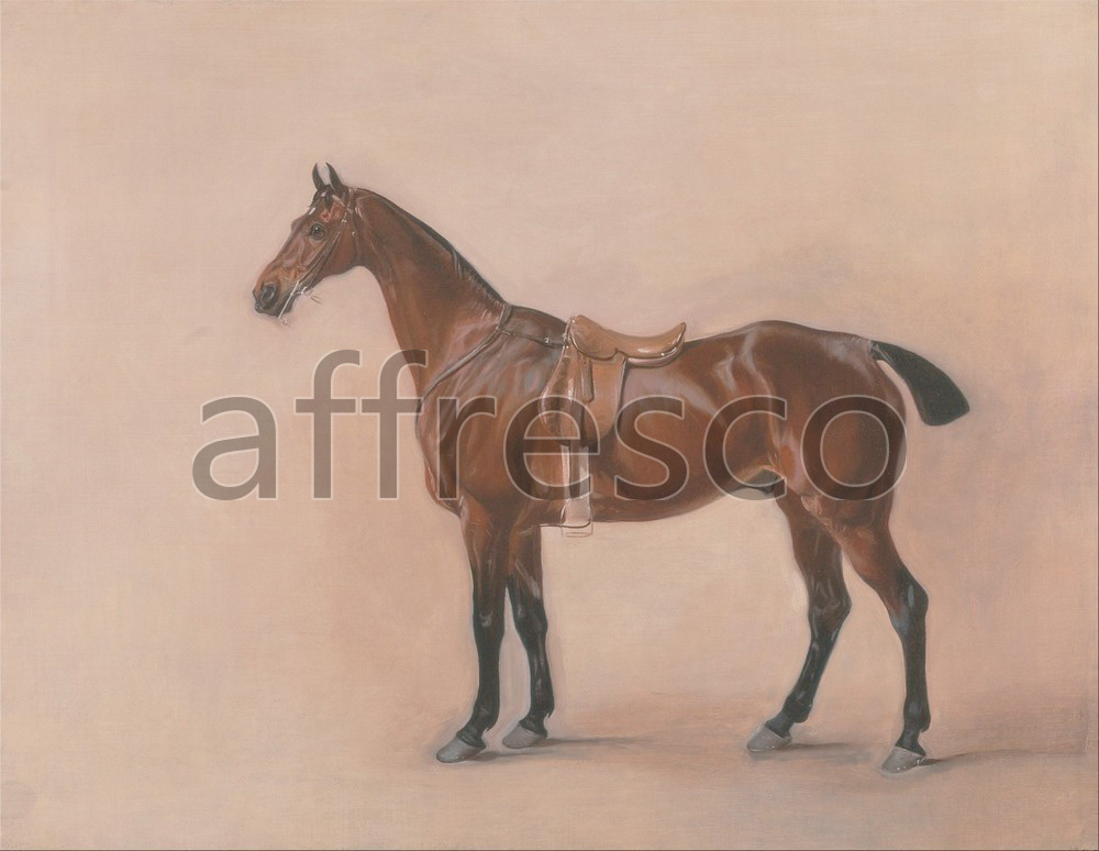 Paintings of animals | John Ferneley Study of a Saddled Bay Hunter | Affresco Factory