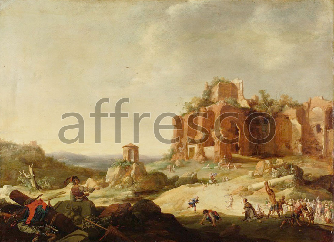 Classic landscapes | Breenbergh Bartholomeus The Stoning of Saint Stephen | Affresco Factory