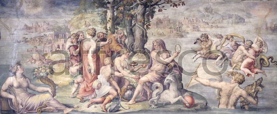 Scenic themes | Giorgio Vasari The first fruits from earth offered to Saturn | Affresco Factory