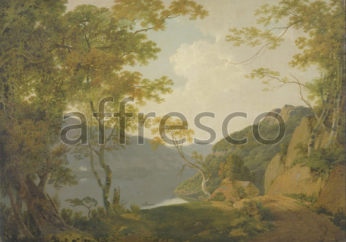 Classic landscapes | Joseph Wright of Derby Lake Scene | Affresco Factory