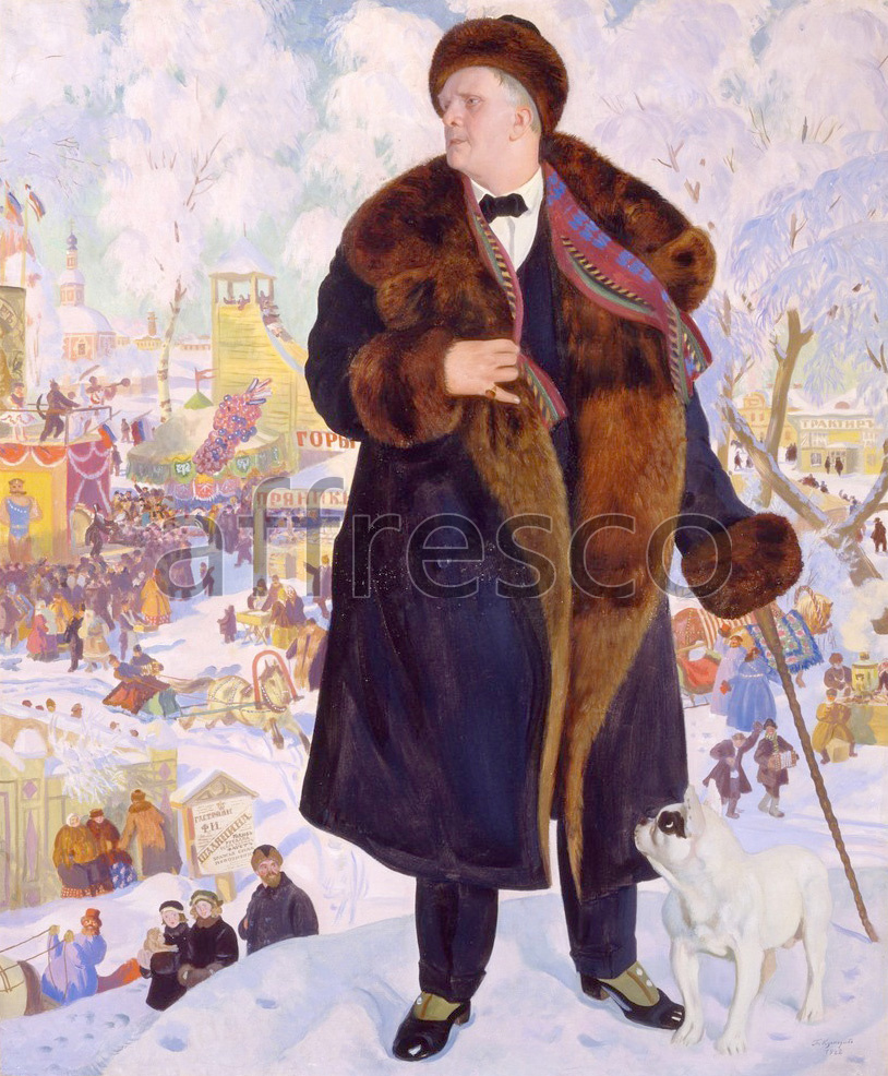 Impressionists & Post-Impressionists | Boris Kustodiev Portrait of Fyodor Chaliapin | Affresco Factory