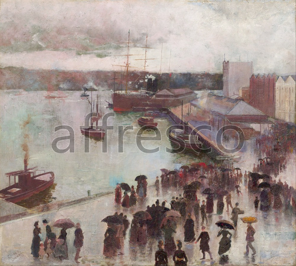 Impressionists & Post-Impressionists | Charles Conder Departure of the Orient Circular Quay | Affresco Factory