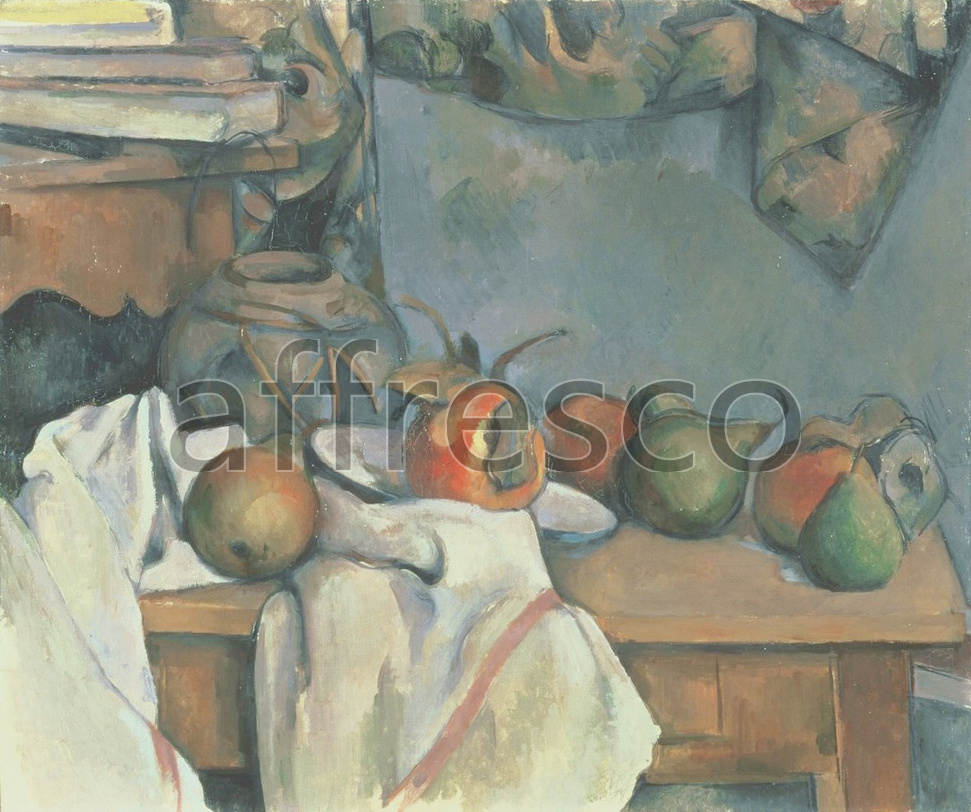 Impressionists & Post-Impressionists | Paul Cezanne Ginger Pot with Pomegranate and Pears | Affresco Factory