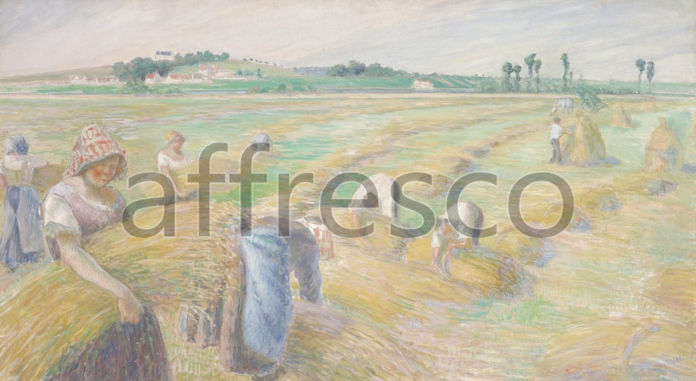 Impressionists & Post-Impressionists | Camille Pissarro The Harvest | Affresco Factory