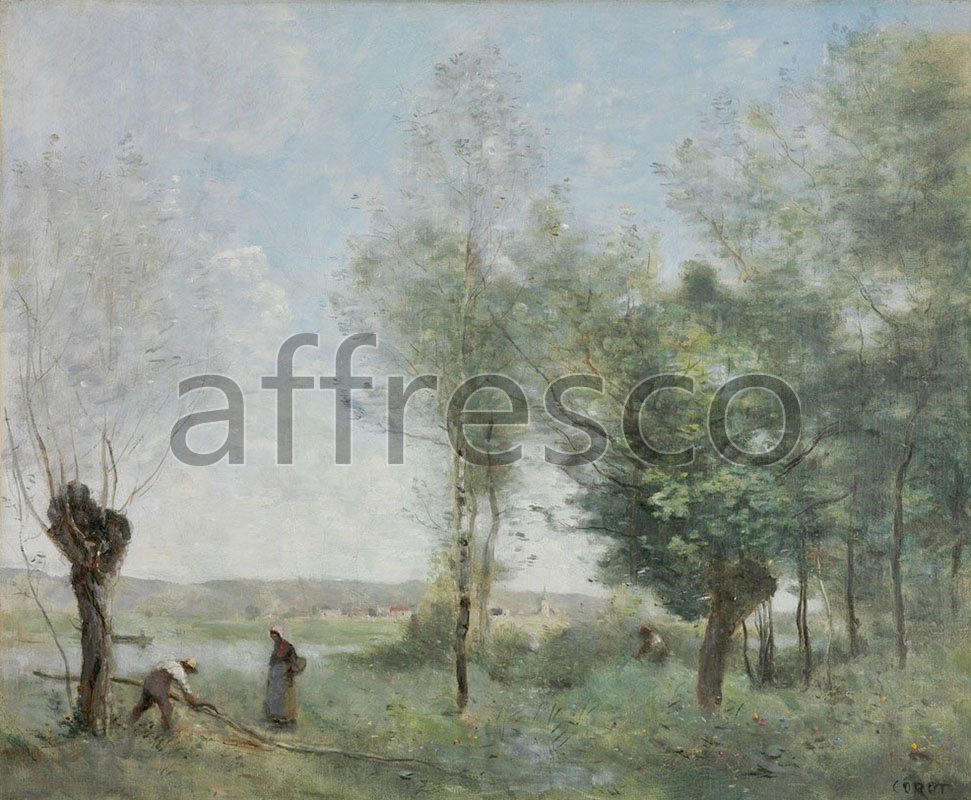 Classic landscapes | Camille Corot Souvenir of Coubron | Affresco Factory