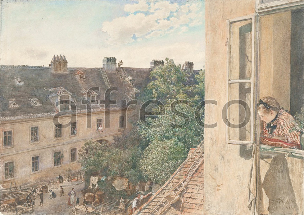 Scenic themes | Rudolf von Alt View of the Alservorstadt | Affresco Factory