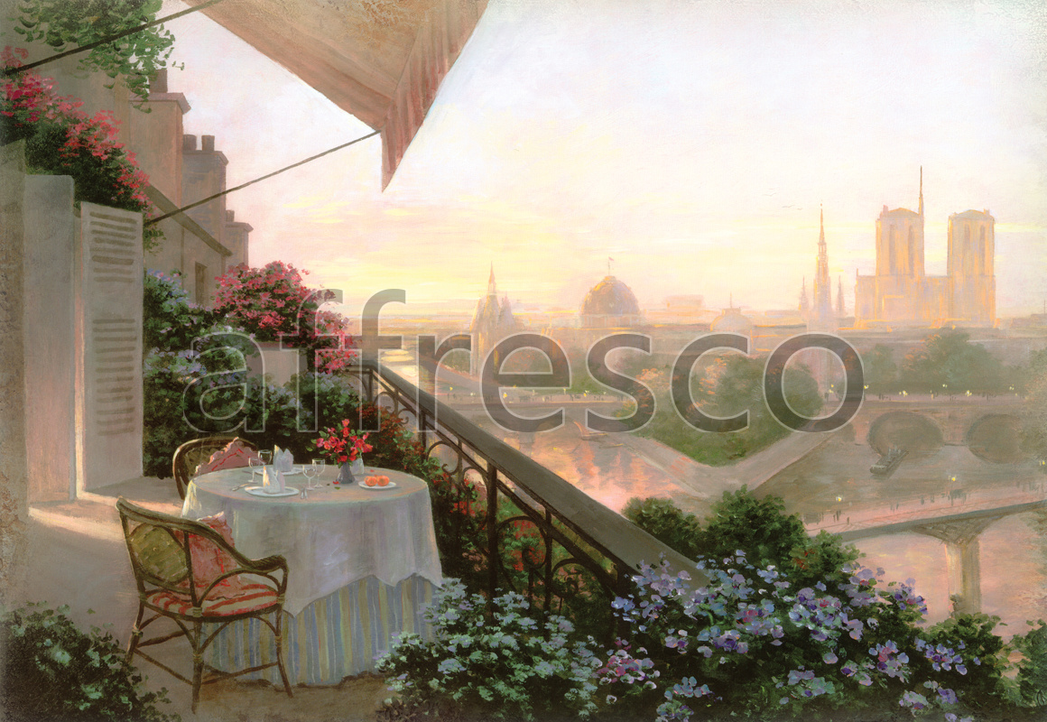 6382 | Picturesque scenery | Romantic Paris | Affresco Factory