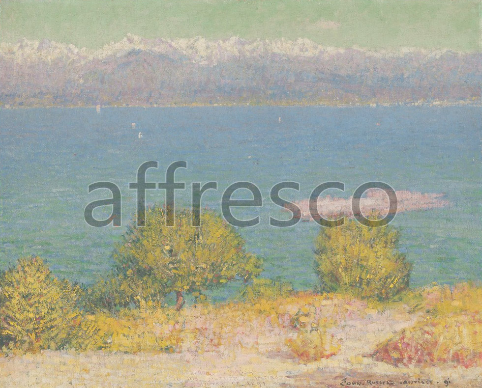 Impressionists & Post-Impressionists | John Russell  Landscape Antibes The Bay of Nice | Affresco Factory