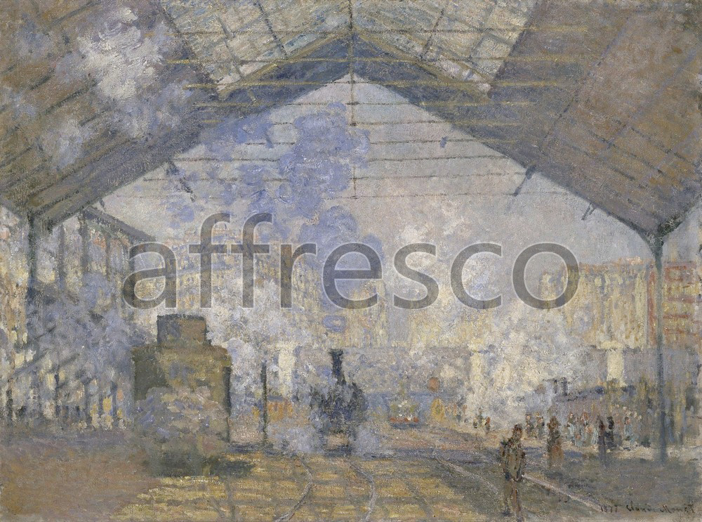 Impressionists & Post-Impressionists | Claude Monet The Saint Lazare Station | Affresco Factory