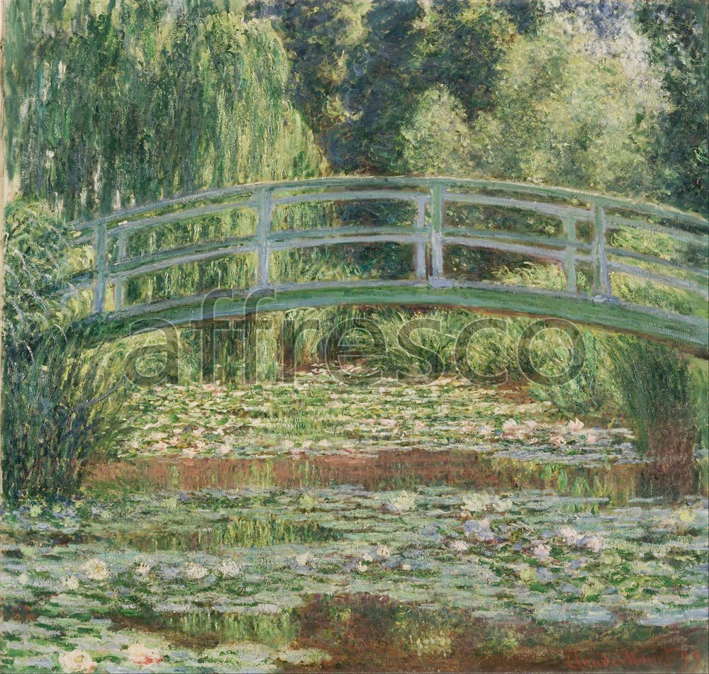 Impressionists & Post-Impressionists | Claude Monet The Japanese Footbridge and the Water Lily Pool Giverny | Affresco Factory