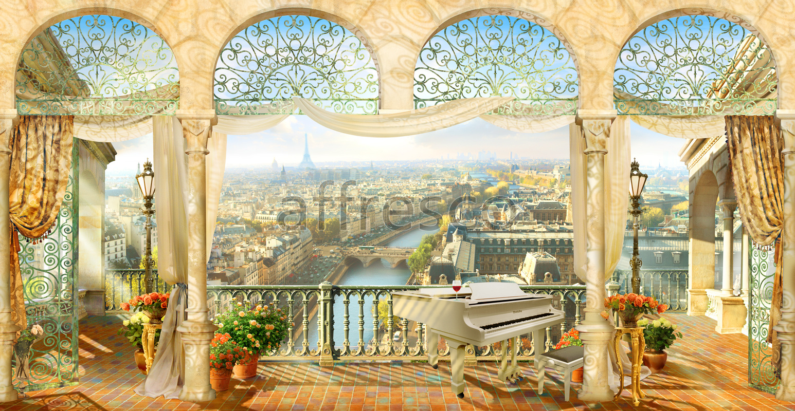6327 | The best landscapes | Balcony of Paris | Affresco Factory