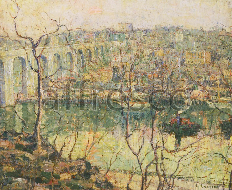 Impressionists & Post-Impressionists | Ernest Lawson High Bridge Early Moon | Affresco Factory