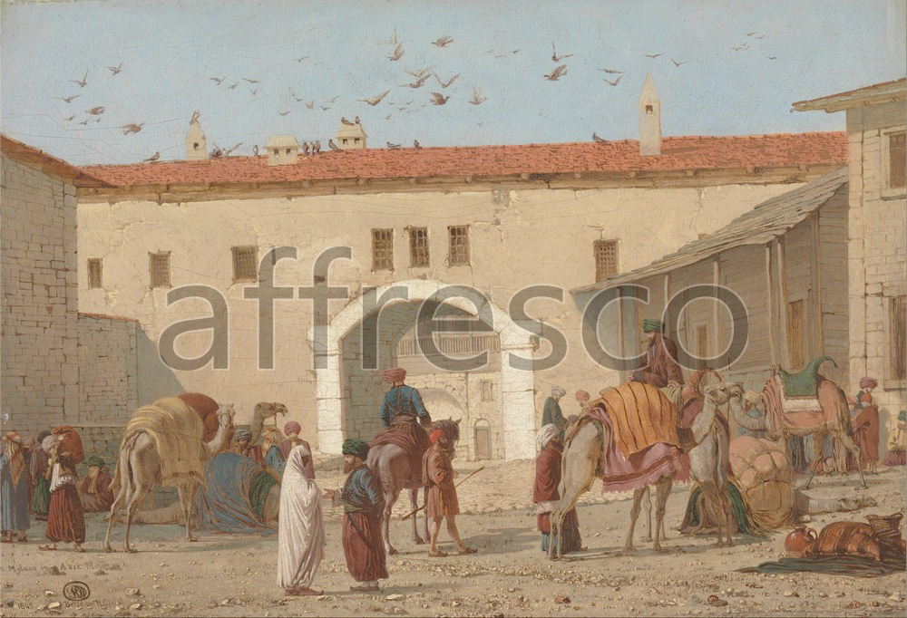 Scenic themes | Richard Dadd Caravanserai at Mylasa in Asia Minor | Affresco Factory